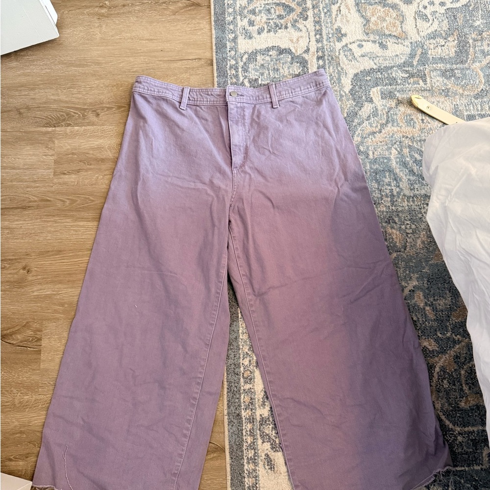Purple Universal Thread Sailor Wide-Leg Pants
